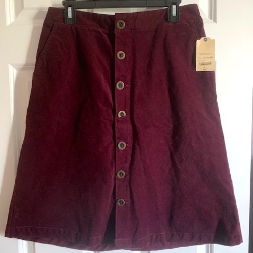 St. John's Bay Womens High Rise Midi A-Line Skirt